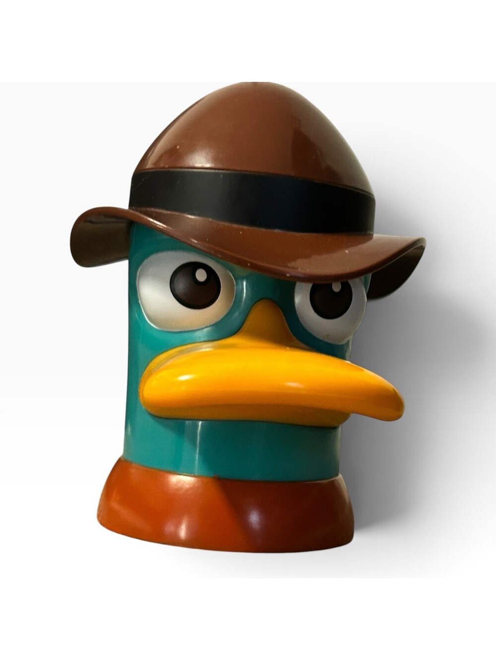 Phineas and Ferb Perry the Platypus Plastic Flip Top Cup Disney Collectible